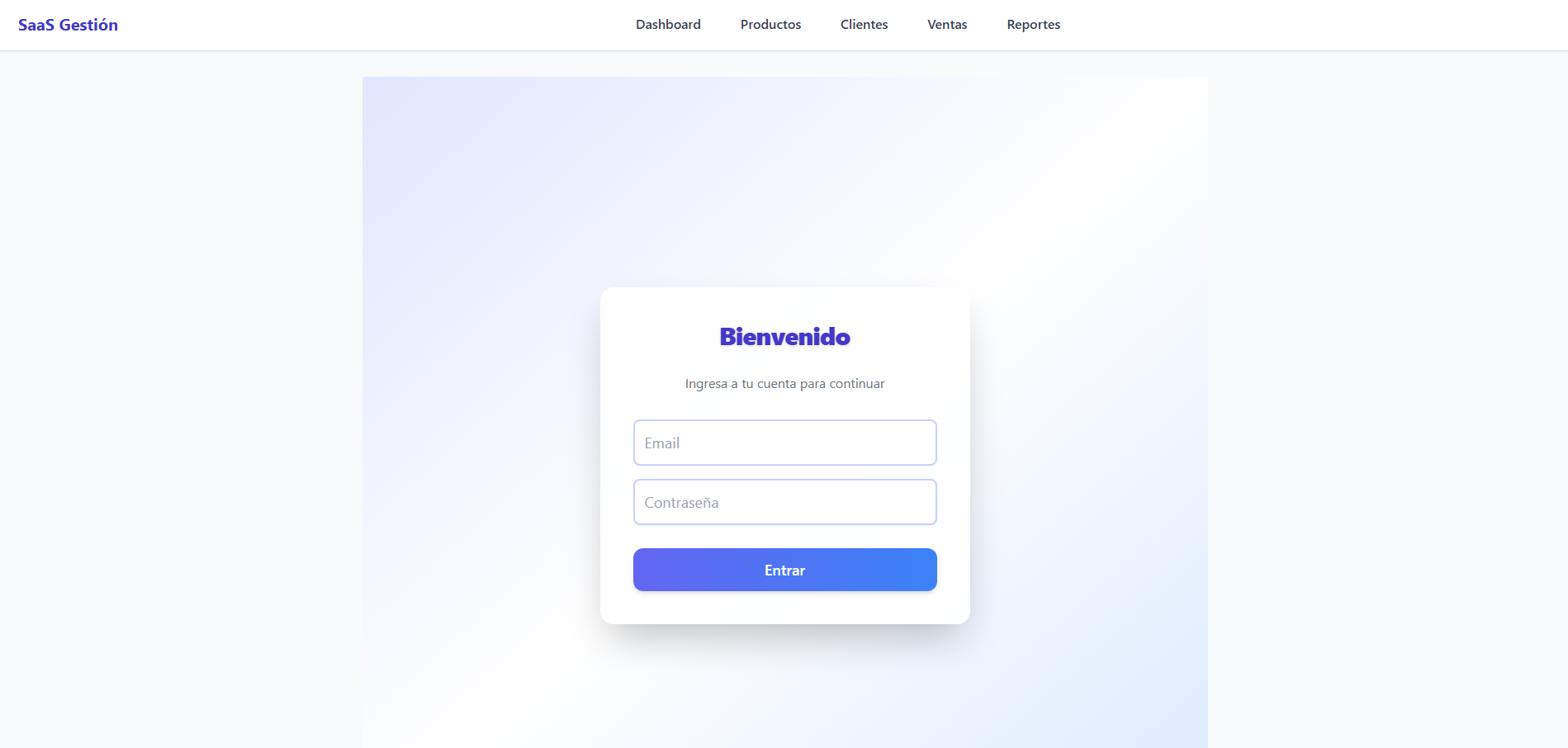 Carátula de SaaS Gestion GetVentas